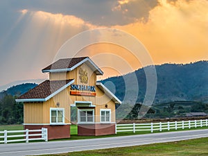 Country Style Gate on Field