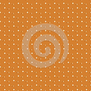 Modest romantic small floral pattern Tiny white field daisies Rustical orange background Simple country style photo