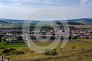 Country village rooftops in Slovakia