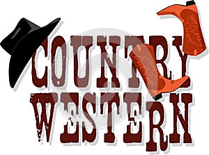 Country Western banner