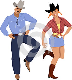 Country-western dancers