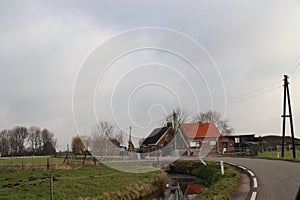 Countryroad between Moerkapelle and Waddinxveen named Donderdam