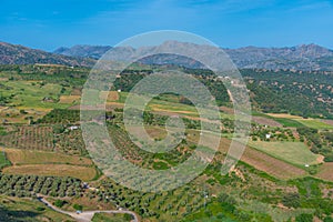 Countryside of Andalusia near Ronda in Spain.