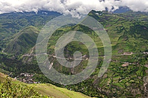 Countryside around the city of San Pedro de Riobamba - Ecuador photo