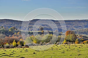 Countryside autumn landscape