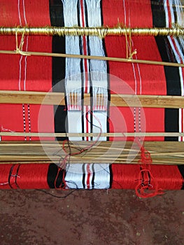 Countryside beautiful  traditional women handweaving