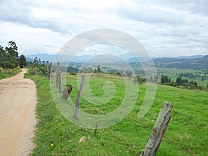The countryside of Boyaca, Colombia