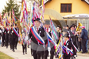 Spearsmen On Fasenk In Markovci Near Ptuj, Slovenia
