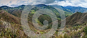 Countryside in cloud forest mountains