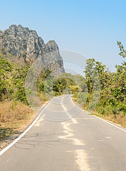 Countryside curve road