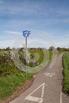 Countryside cycle lane