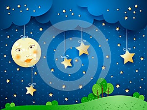 Countryside, fantasy illustration