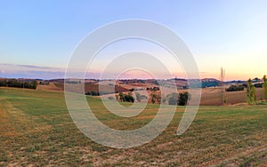 Countryside, hills, nature and environment in Marche region, Italy.