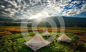 Countryside homestay in rice farm in Pua District, Nan province photo