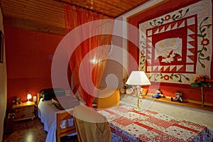 Countryside house comfortable interior in alsacien style