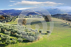 Countryside Italian landscape