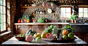 Countryside Kitchen & Garden View