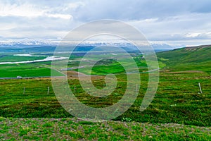 Countryside, landscape in northeast Iceland