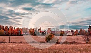 Countryside landscape in Pirkkala