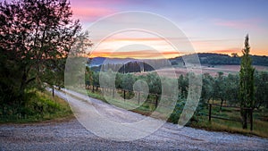 Countryside landscape in Tuscany photo