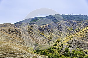Countryside landscape in Val d`Agri, Basilicata