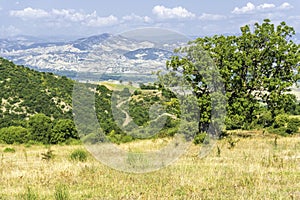 Countryside landscape in Val d`Agri, Basilicata