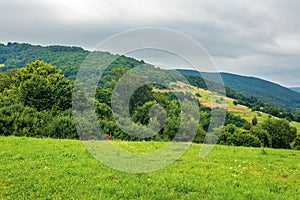 Countryside in mountain on a cloudy day