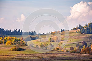 Countryside mountain landscape