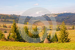 Countryside mountain landscape