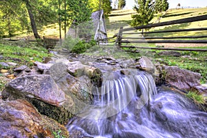 Countryside mountainous landscape