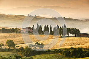 Countryside near Val dÂ´Orcia in Tuscany, Italy