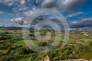 The countryside near Viterbo, Italy