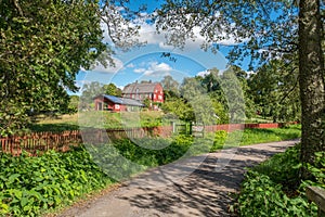 The countryside of Ostergotland in Sweden