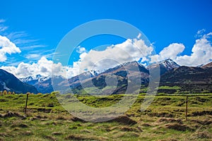 Countryside in Paradise, near Queenstown, South Island, New Zealand