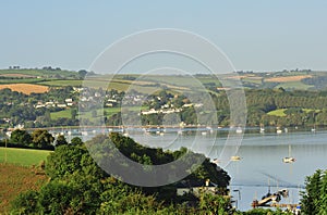 Countryside, river Dart estuary, Devon