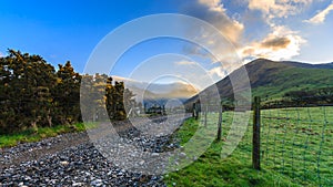 Countryside road with beautiful landscape