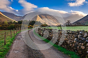 Countryside road with beautiful landscape