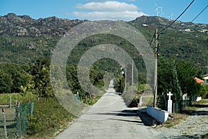 Countryside road on the heart of north Portugal