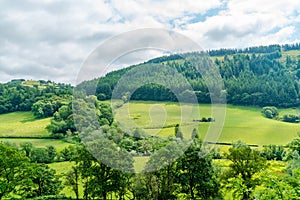 Countryside in rural Wales