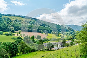 Countryside in rural Wales