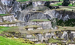 Valley and Andes Range Mountains Latacunga Ecuador photo