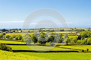 Countryside Wales. Fields and meadows