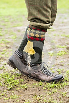 Countryside walking socks and shoes