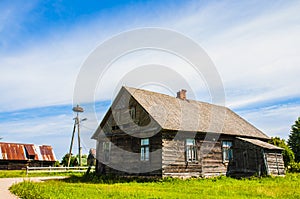 Countryside wooden house