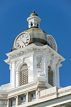 County Courthouse Clock Tower in Missoula, Montana photo
