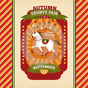 County fair vintage invitation card