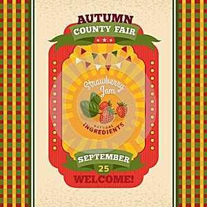 County fair vintage invitation card