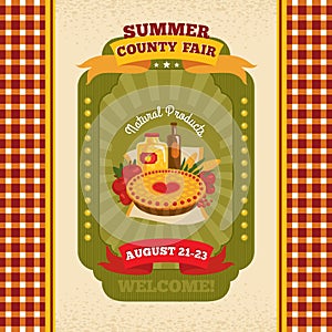 County fair vintage invitation card