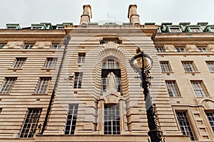 County Hall facade in London, UK