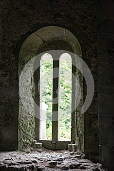 COUNTY OFFALY, IRELAND - AUGUST 23, 2017: Leap castle is one of the most haunted castles in Ireland